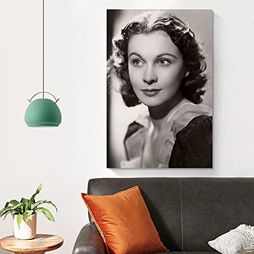 Póster retro de Vivien Leigh con un bonito póster para pared y lienzo de 20 x 30 cm