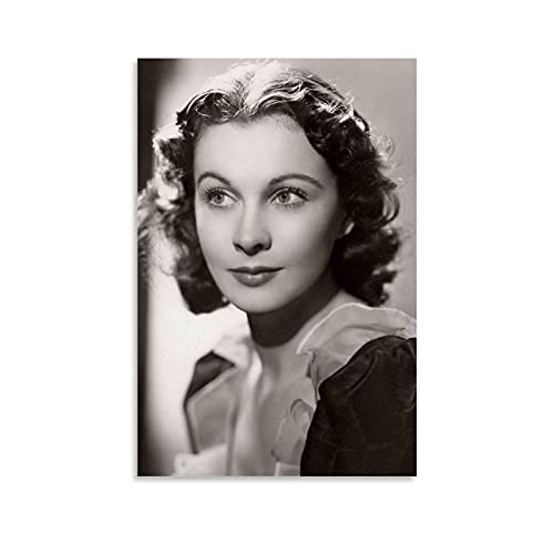 Póster retro de Vivien Leigh con un bonito póster para pared y lienzo de 20 x 30 cm