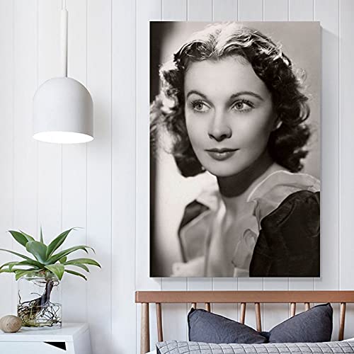 Póster retro de Vivien Leigh con un bonito póster para pared y lienzo de 20 x 30 cm