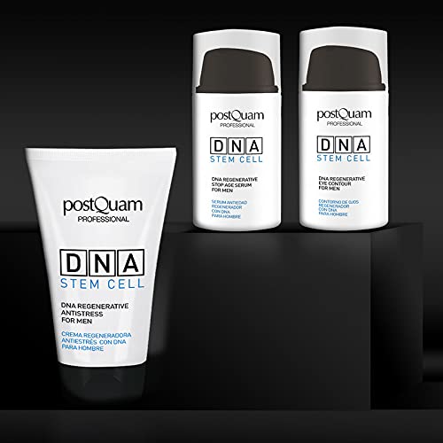 Postquam - Global DNA | Crema Hidrante Facial Hombre Antiestres, 50 ML