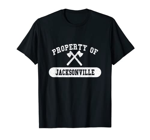 Propiedad de Jacksonville, FL Hacha Lanzamiento | Florida Camiseta