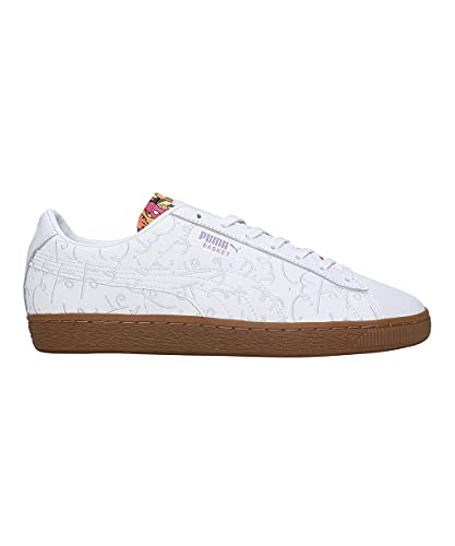 PUMA Basket Romero Britto - Zapatillas, Blanco, 45 EU