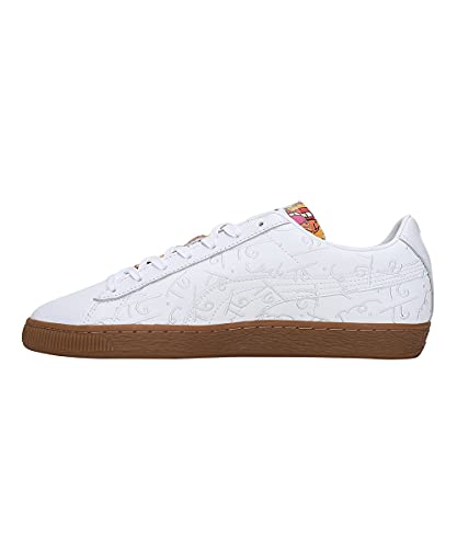 PUMA Basket Romero Britto - Zapatillas, Blanco, 45 EU