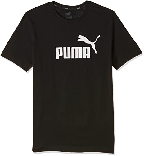 Puma Essentials LG T Camiseta de Manga Corta, Hombre, Negro (Cotton Black), 2XL