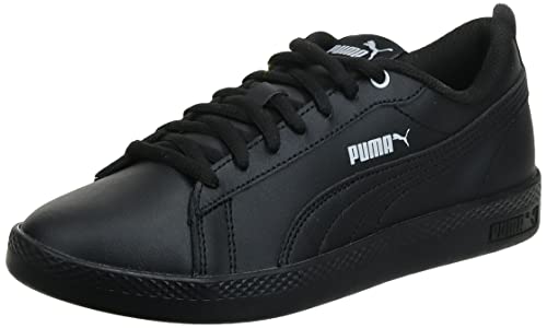 PUMA Smash Wns v2 L, Zapatillas Bajas, para Mujer, Negro (Puma Black-Puma Black), 38 EU