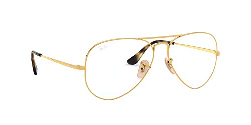 Ray-Ban 0RX6489, Monturas de Gafas Unisex adulto, Marrón (Gold), 58