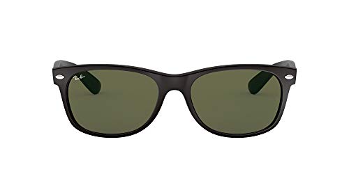 Ray-Ban 2132, Gafas de Sol Unisex, Multicolor (Matte Black), 55 mm