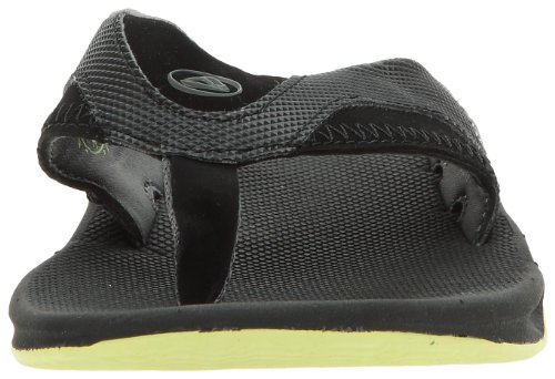 Reef Fanning Black/Silver, Chanclas Hombre, Negro, 44 EU