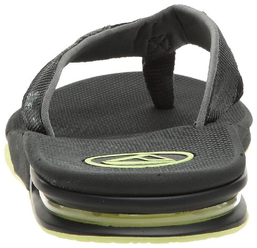 Reef Fanning Black/Silver, Chanclas Hombre, Negro, 44 EU