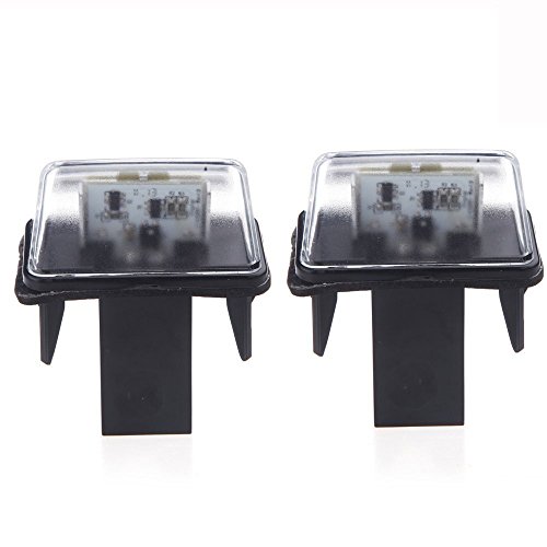 REFURBISHHOUSE 2pcs SMD LED Placa Matricula Coche Lampara for 206 207 306 307 406 407 para C3