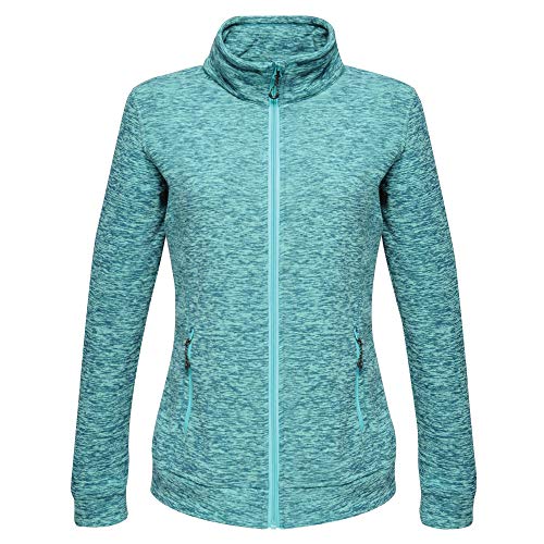 Regatta Womens Thornly Full Zip Quick Drying Marl Fleece Fleece, Mujer, Ceramic Marl, 10