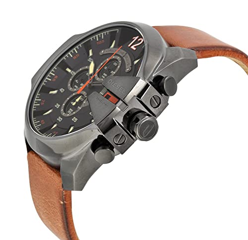 Reloj cronógrafo Mega Chief Diesel para hombre Reloj de acero inoxidable con tamaño de caja de 51 mm