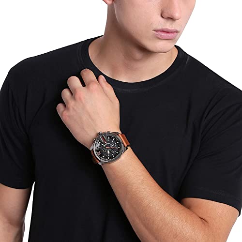 Reloj cronógrafo Mega Chief Diesel para hombre Reloj de acero inoxidable con tamaño de caja de 51 mm