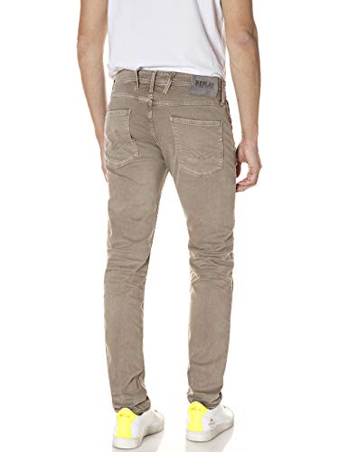 REPLAY Anbass Jeans, 569 Nut Brown, 34W / 34L para Hombre