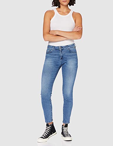 REPLAY Faaby, Jeans para Mujer, Azul (9 Azul medio), 26W / 32L