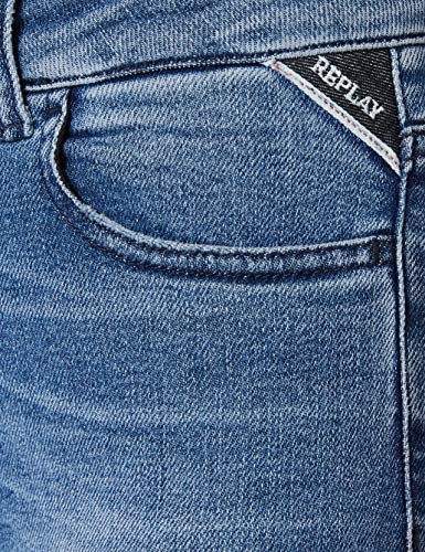 REPLAY Faaby, Jeans para Mujer, Azul (9 Azul medio), 26W / 32L