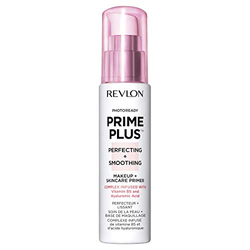 Revlon Primer Plus Maquillaje y Cuidado de la Piel, Hidratante y Suavizante con Vitamina B5 y Ácido Hialurónico, EWG Verificado, 30 ml