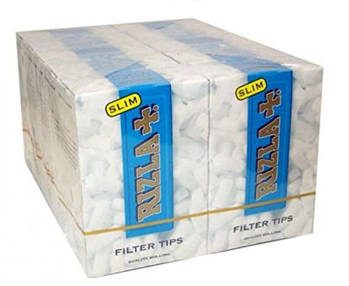 RizlaTrade 1500 Filtros Rizla Slim de 6 mm para Cigarrillos 10 Cajas Box de 150 filtrini