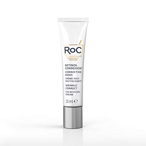 RoC - Retinol Correxion Wrinkle Correct Crema Contorno de Ojos - Antiarrugas y Antiedad - Con Retinol y Ácido Hialurónico - Sin Fragancia - 15 ml