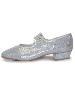 Roch Valley LHPH - Zapatos de claqué (efecto holograma) Silver Hologram Talla:8 UK infant / 25.5 EU