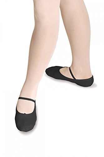 Roch Valley Wide Fit Full Sole Leather Shoes Zapatos de Ballet de Cuero con Suela Completa, Mujer, Negro, 4,5 UK