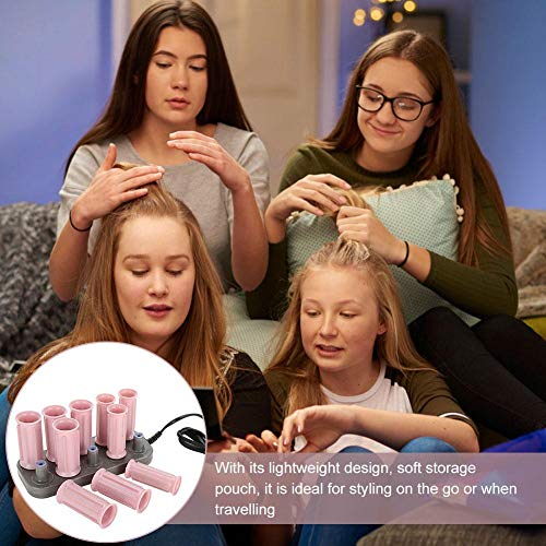 Rollos Hot Pod Hair Styling Tool 10 unidades Profesional Eléctrico Caliente Rodillo Curling Roll DIY Frisuren Hair Tube (Estilo Clásico)