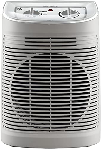 Rowenta Instant Comfort Aqua SO6510 - Calefactor Comfort Compact 2400W, apto para bañosfunción Silence, 2 velocidades, termostato mecánico función anti-heladas, ventilador aire frío, fácil transporte, blanco