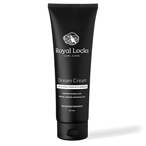 Royal Locks Crema o Gel para Peinar Rizos - Define e Hidrata - Activador que Combate el Frizz - Tratamiento para Cabello Rizado Grueso con Aceite de Argán