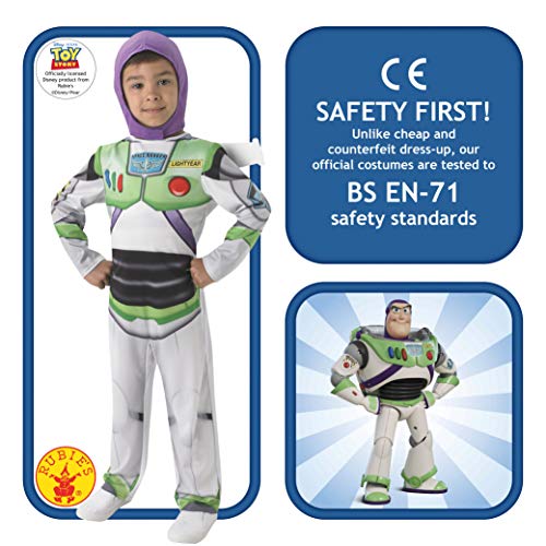 Rubies Buzz Lightyear Toy Story - Disfraz para niños, 5-6 años (116cm), Multicolor