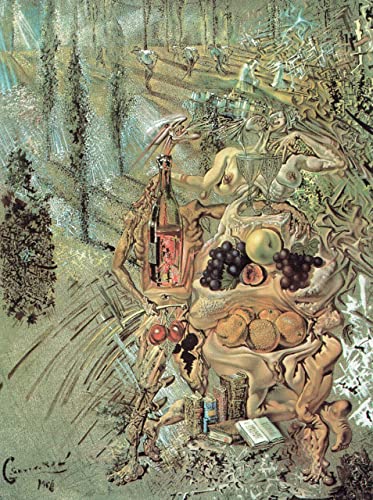 Salvador Dali Dionysus spitting the complete image of Cadaques 1958 b13620 A1 Poster - Papel fotográfico grueso brillante (33/24 inch) (84/59 cm) - Película Decoración de pared Arte Actor Actriz Reg