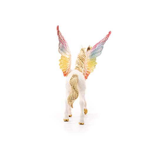 Schleich - Unicornio arcoíris alado, potro (70577)