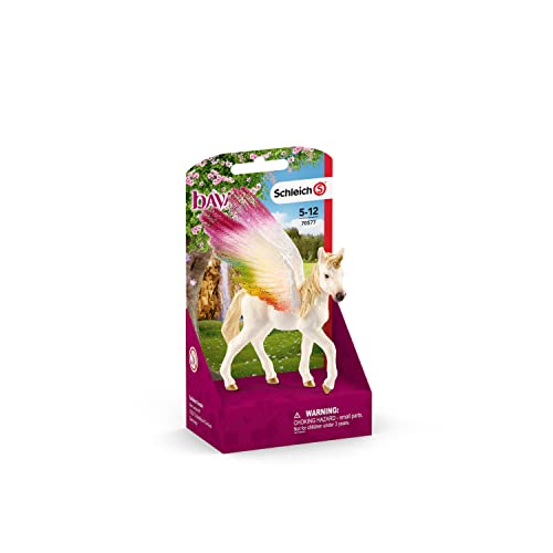 Schleich - Unicornio arcoíris alado, potro (70577)