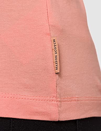 Scotch & Soda Regular Fit Crew Neck tee In Organic Cotton Camiseta, Flamingo Pink 3531, S para Mujer