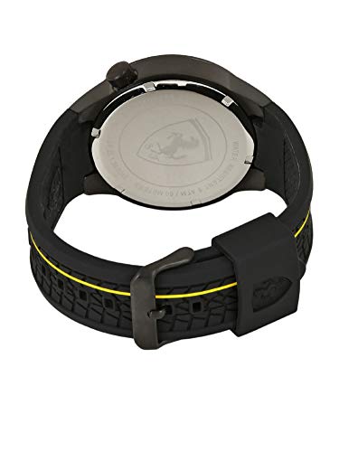 Scuderia Ferrari Reloj Analógico para Hombre de Cuarzo con Correa en Caucho SF0830340