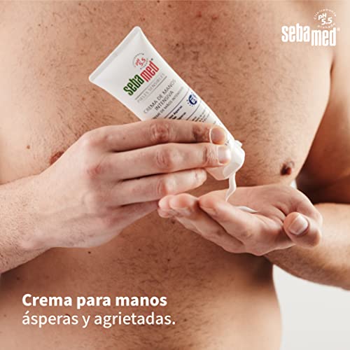 Sebamed Crema Manos Intensiva Pieles Secas 75 ml, Crema de manos hidratante, Protege y cuida la piel de tus manos con el pP 5.5 de la piel sana