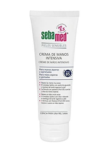 Sebamed Crema Manos Intensiva Pieles Secas 75 ml, Crema de manos hidratante, Protege y cuida la piel de tus manos con el pP 5.5 de la piel sana