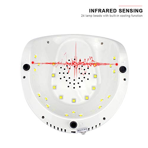 Secador De Uñas Inteligente Sensor De Uñas Cuidado 48W Extraíble Base Con Control De Tiempo Preestablecido Múltiples Y Monitor LCD