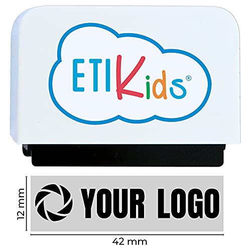 Sello personalizado para niños. Sello marcador de ropa y libros. (Sello con logo)