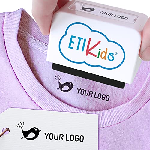 Sello personalizado para niños. Sello marcador de ropa y libros. (Sello con logo)