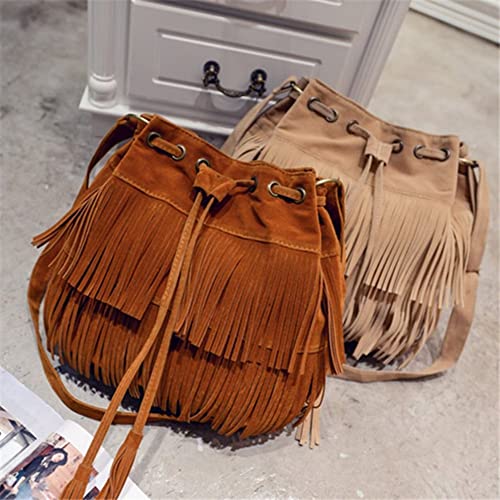 SeniorMar-UK Lady Party Totes Bolso de Hombro Tassel Night Club Mujeres Hombro B