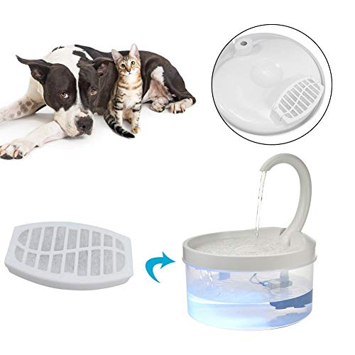 seraphicar Filtros para Fuentes De Agua para Gatos, Filtros De Repuesto para Fuentes para Mascotas, Filtro para Dispensador De Agua para Perros, Algodón, Mantienen El Agua Limpia Y Fresca