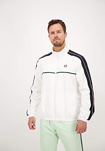 Sergio Tacchini Chándal Agave Tracksuit con bolsillos con cremallera para hombre, Egret/Spray, S