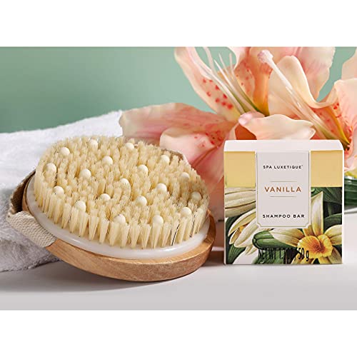 Set de Regalo para Mujer - Spa Luxetique Set de Baño y Ducha con 15 Piezas, Set de Spa para el Hogar,Incluye Bombas de Baño, Exfoliante Corporal, Aceite de Masaje a Vanilla y Más.