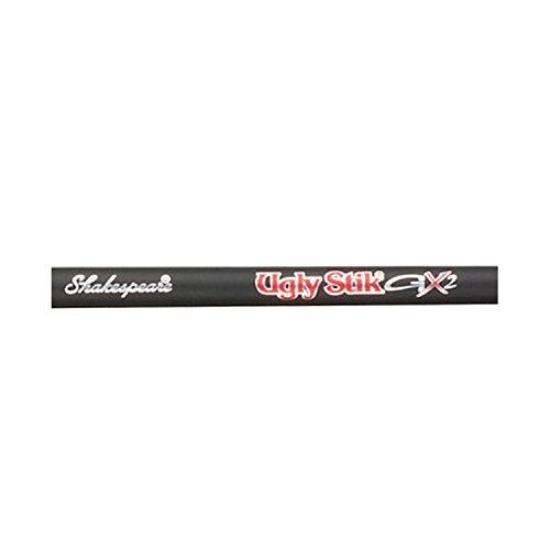 Shakespeare Ugly Stik - Caña de Pesca de lanzado ( Spinning, 6 pies (1,83 m), 2 Secciones ), Color Negro, Talla UK: 6 Ft