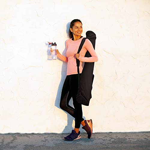 SHANTI NATION - Mat Bag XXL - Bolsa de yoga para esterilla Shanti Mat XXL - cómoda bolsa de transporte - Diseño inteligente - con prácticos bolsillos - color negro
