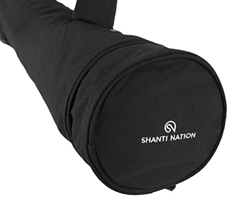 SHANTI NATION - Mat Bag XXL - Bolsa de yoga para esterilla Shanti Mat XXL - cómoda bolsa de transporte - Diseño inteligente - con prácticos bolsillos - color negro