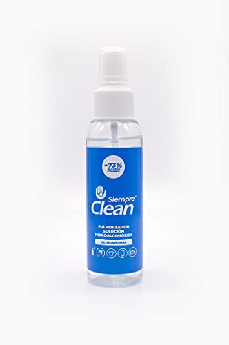 SiempreClean | Solución Hidroalcohólica Con Pulverizador | Solución Higienizante Suave Con La Piel | 73% De Alcohol Etílico, Perfume Original