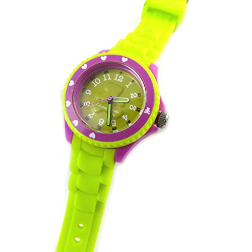 Silicona reloj de pulsera 'Lulu Castagnette'púrpura verde.