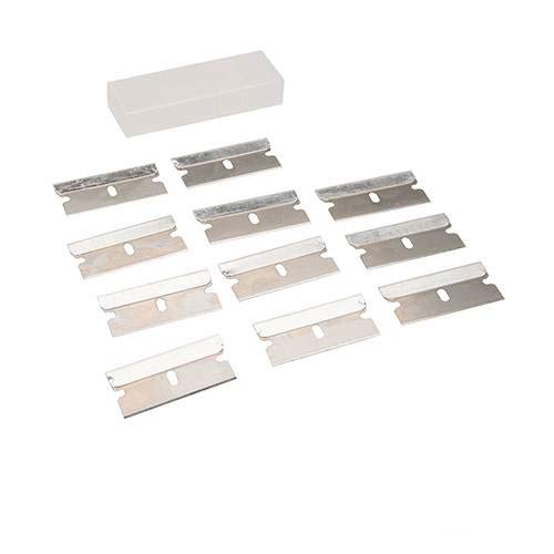 Silverline 589248 Cuchilla para Cúter de un Solo Filo, 38 mm x 19 mm x 0.25 mm, Caja de 10