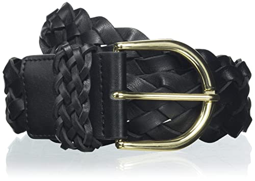 Sisley Belt 6HEEWL005 Cinturón, Negro 700, S (Pack de 2) para Mujer